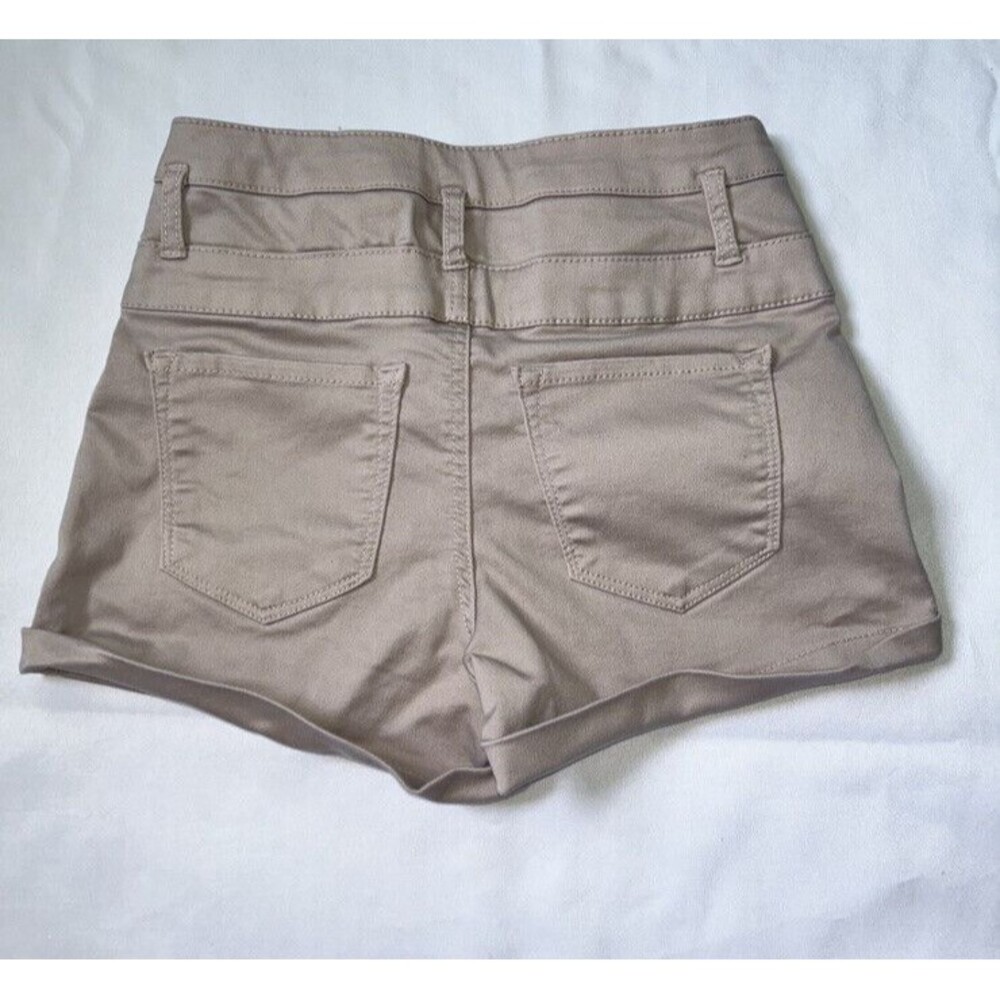 Refuge Women's High Rise Button Fly & Zip Shorts Size 2 Dusty Pink color Y2k